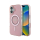 Etui / obudowa na smartfona Guess IML Rhinestones do iPhone 16 różowy